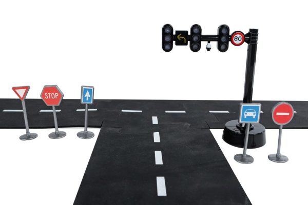 Verkeerslicht met 3 lichten 11,5 cm en 5 verkeersborden 5 cm. 3+. 30370471 - Afbeelding 4
