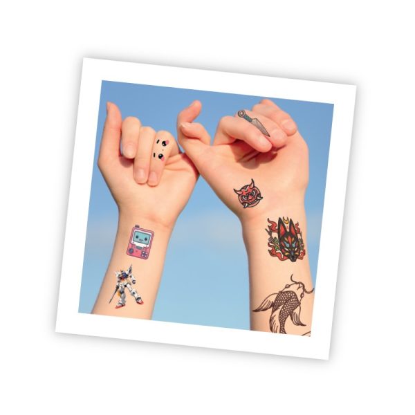 BUKI - 75 Afwasbare Tattoo's (Manga & Kawaii) - Afbeelding 3