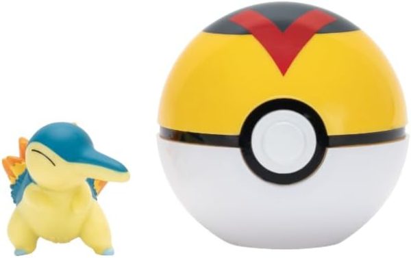 Pokémon - Clip 'N' Go  Cyndaquil + Level Bal - Afbeelding 2