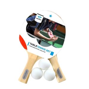 Tafeltennis set met 2 bats 1-ster en 3 ballen Ø 40mm