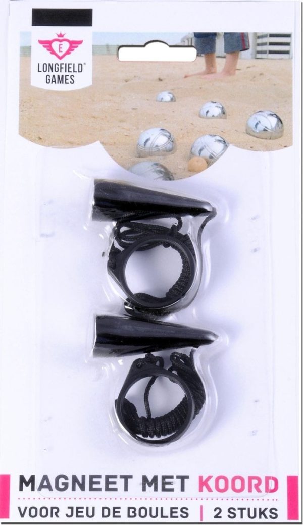 Jeu de Boules magneet met koord - 2stuks
