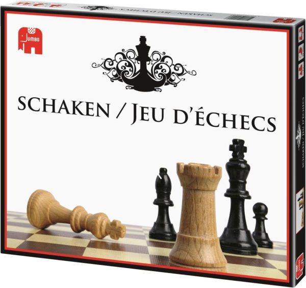 Jumbo Schaakspel met Houten Figuren - Afbeelding 2
