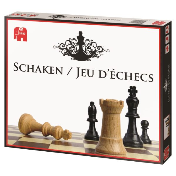 Jumbo Schaakspel met Houten Figuren - Afbeelding 4