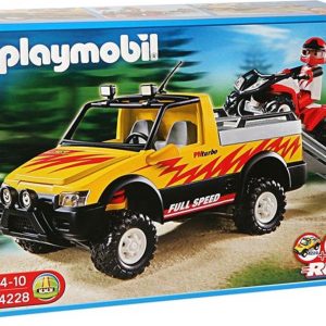 PM R/C – Pick-up met rode quad 4228