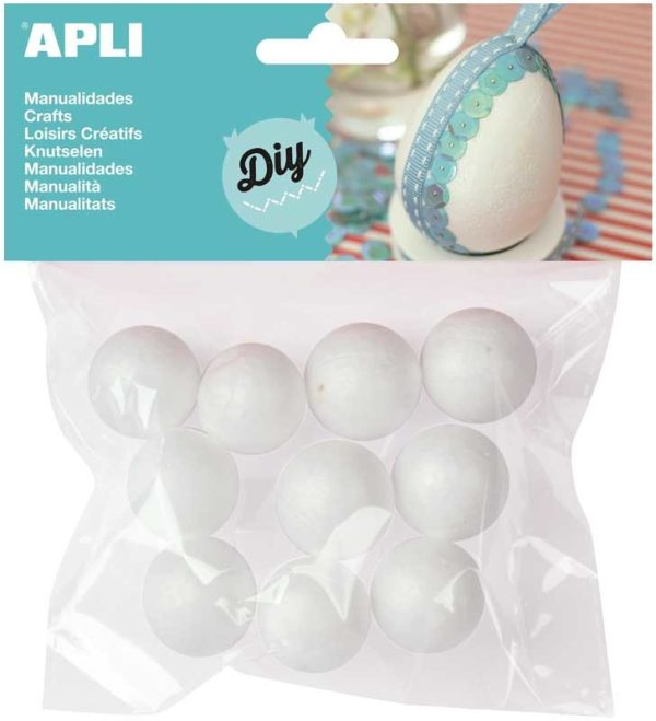 APLI Isomobollen Ø 25mm - 10stuks (wit)