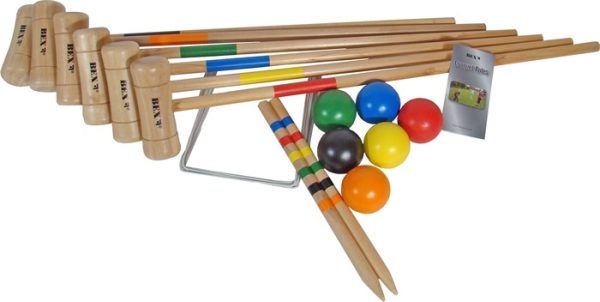 Croquetset (rubberhout) 76cm - 6 spelers - Afbeelding 2