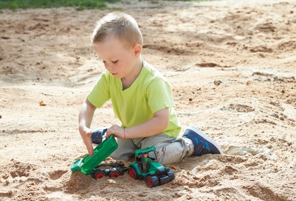 Truckies Tractor met aanhangwagen + figuurtje - 36cm - Afbeelding 4