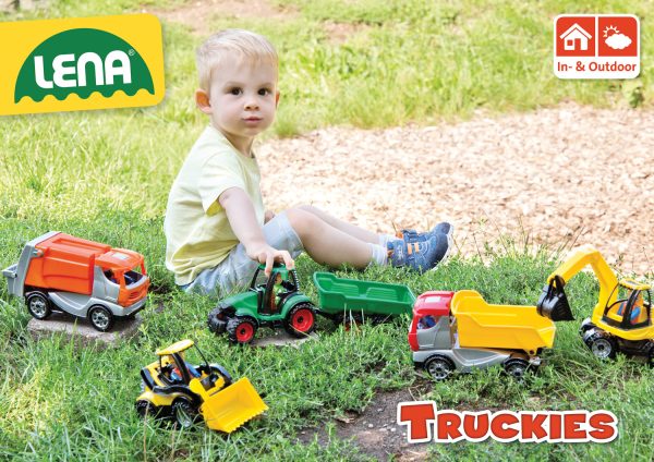 Truckies Tractor met aanhangwagen + figuurtje - 36cm - Afbeelding 6