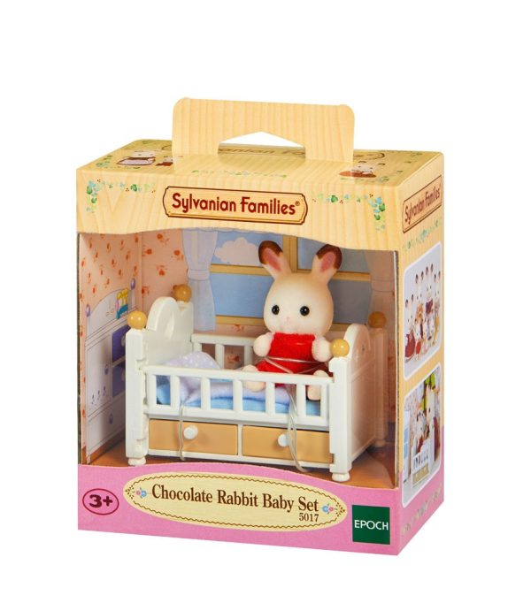Sylvanian Families - Baby Chocoladekonijn + babybedje