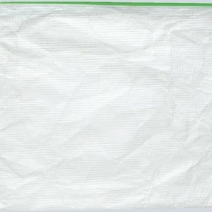 FolderSys A4 Onscheurbare Pochette – transparant met groene rits