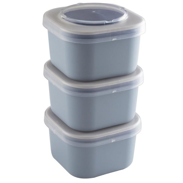 Sigma Home Food to go Lunch bakje (set van 3) - blauwgrijs