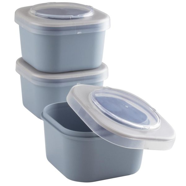 Sigma Home Food to go Lunch bakje (set van 3) - blauwgrijs - Afbeelding 2
