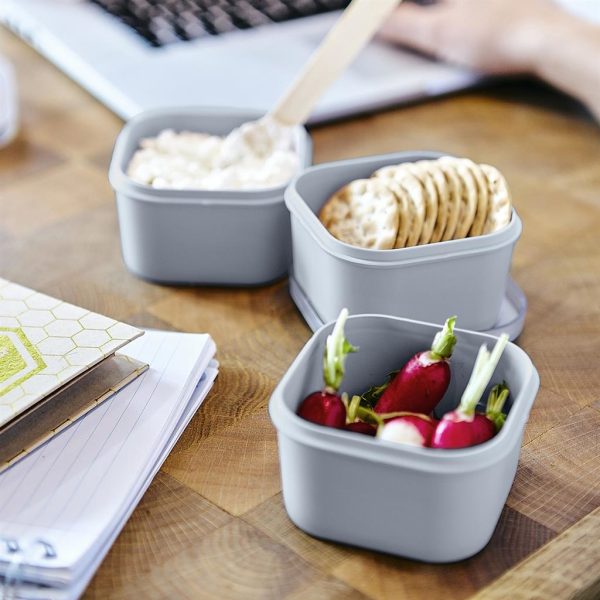 Sigma Home Food to go Lunch bakje (set van 3) - blauwgrijs - Afbeelding 3