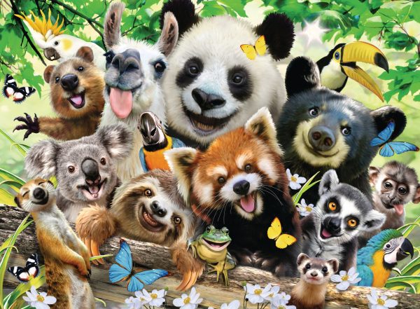 Puzzel (XXL) 300stuks - Wildlife selfie - Afbeelding 3
