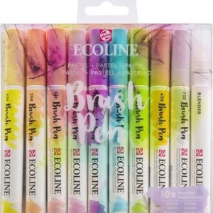Talens Ecoline Brushpen PASTEL – 10stuks