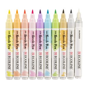 Talens Ecoline Brushpen PASTEL – 10stuks