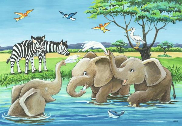 Puzzel (2x12stuks) - Jonge dieren uit de hele wereld - Afbeelding 2