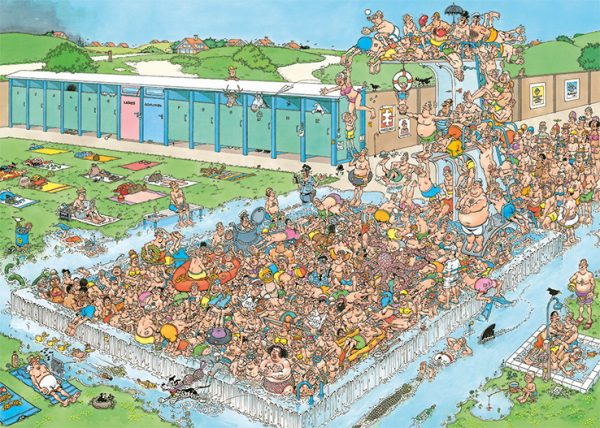 Jan van Haasteren Pool Pile-Up 1000 pcs Legpuzzel 1000 stuk(s) - Afbeelding 2