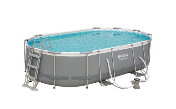 Bestway Power Steel Oval Frame Pool Set (488x305x107cm)