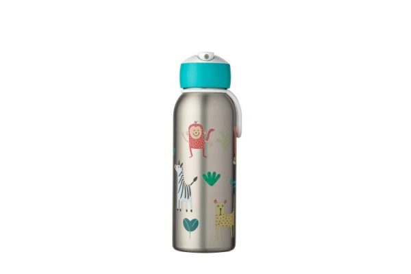 Isoleerfles campus Flip-up 350ml - Animal Friends - Afbeelding 2
