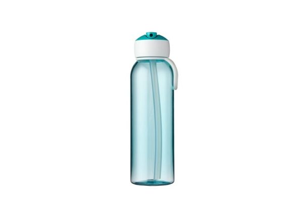 Waterfles campus Flip-Up 500 ml - Turqoise - Afbeelding 2