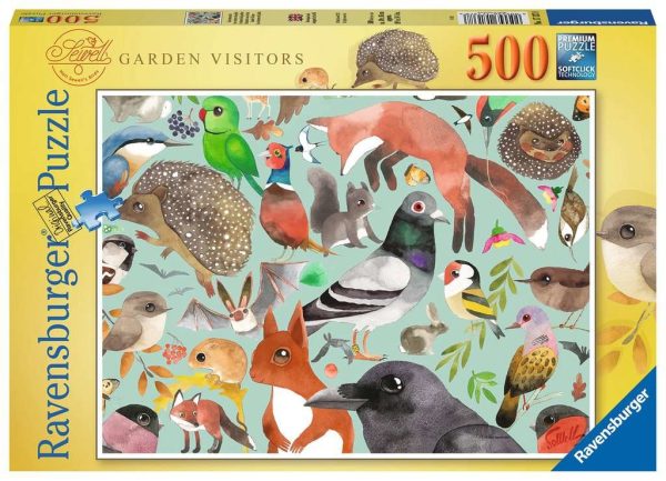 Puzzel (500stuks) - Bezoekers van de tuin