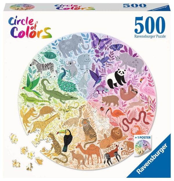 Puzzel (500stuks) - Circle of Colors - Animals