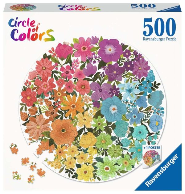 Puzzel (500stuks) - Circle of Colors - Flowers