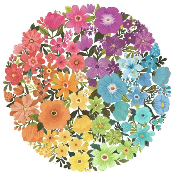 Puzzel (500stuks) - Circle of Colors - Flowers - Afbeelding 3
