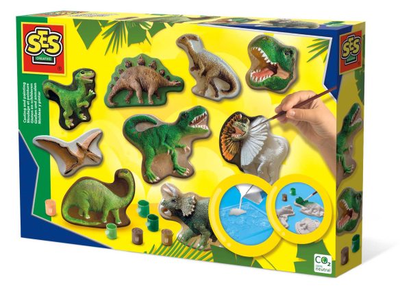 SES Creative - Gieten en schilderen - Dinowereld