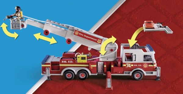 PM City Action - Brandweerwagen US Tower Ladder 70935 - Afbeelding 6
