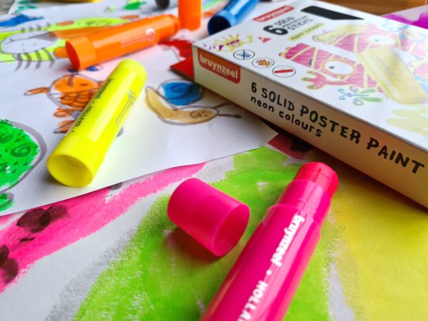 Bruynzeel Kids Posterverfstick NEON Set - 6stuks - Afbeelding 4