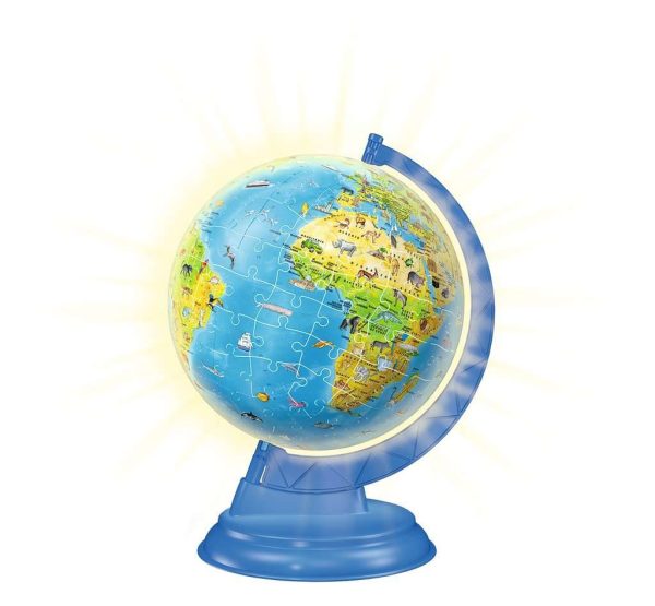 3D Puzzel (188stuks) - XXL Kinder globe Night Edition (Engelstalig) - Afbeelding 3