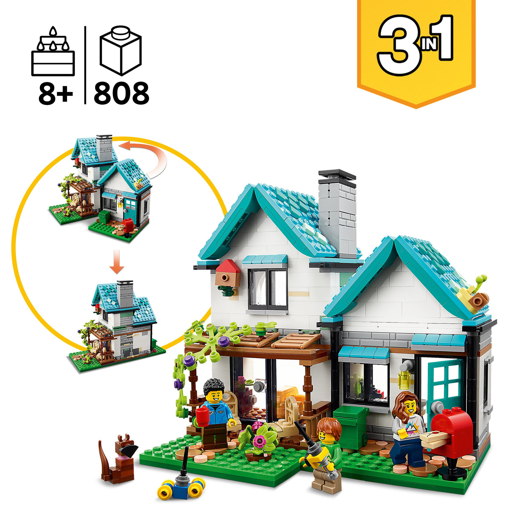 LEGO Creator 3-in-1 Knus Huis - 31139 - Afbeelding 4