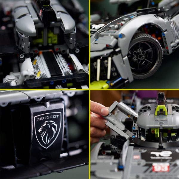 LEGO Technic PEUGEOT 9X8 24H Le Mans Hybrid Hypercar - 42156 - Afbeelding 7