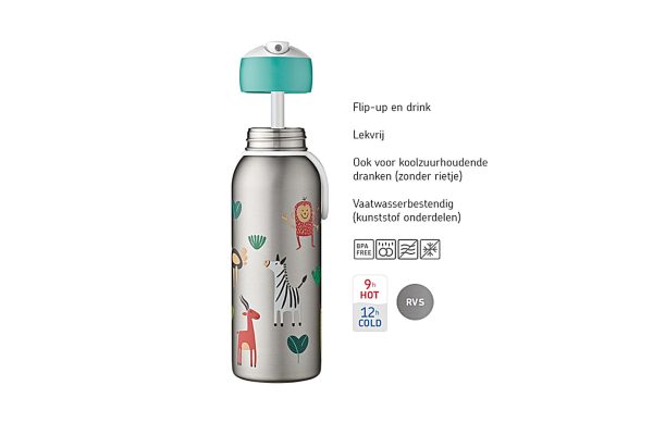 Isoleerfles campus Flip-up 350ml - Paw Patrol Girls - Afbeelding 2