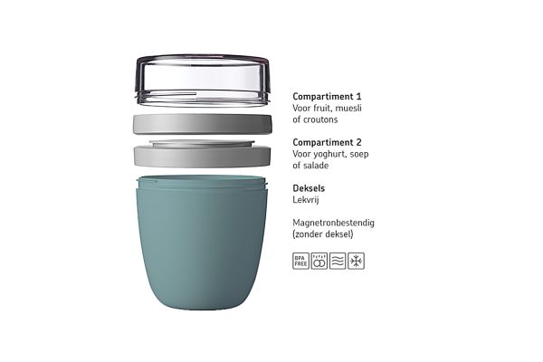 Lunchpot Ellipse mini - Nordic black - Afbeelding 2