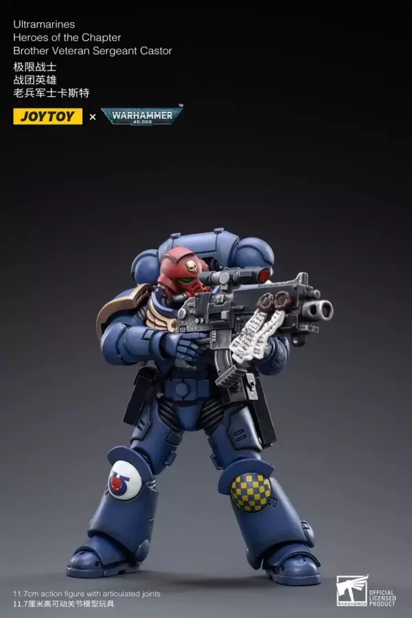 Warhammer 40K - Brother Veteran Sergeant Castor (12cm) - Afbeelding 2