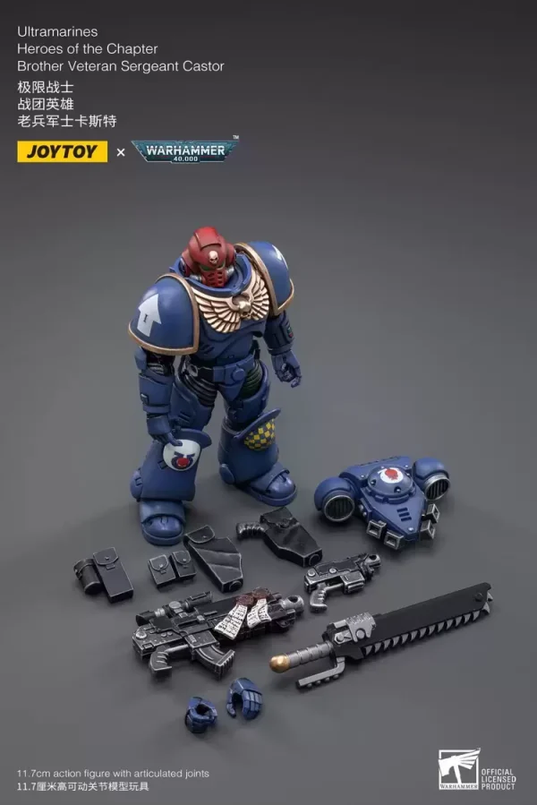 Warhammer 40K - Brother Veteran Sergeant Castor (12cm) - Afbeelding 4