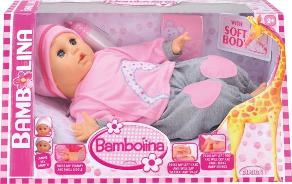 Bambolina Molly Babypop (40cm) met bewegende mond en geluid