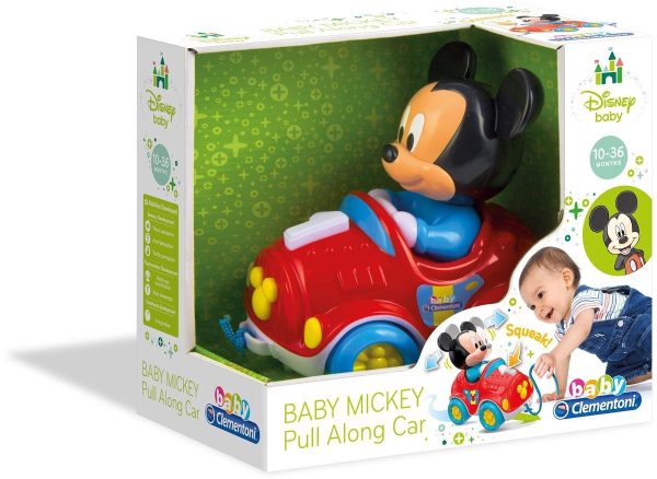 Disney Baby Clementoni - Pull Along Baby Mickey Car