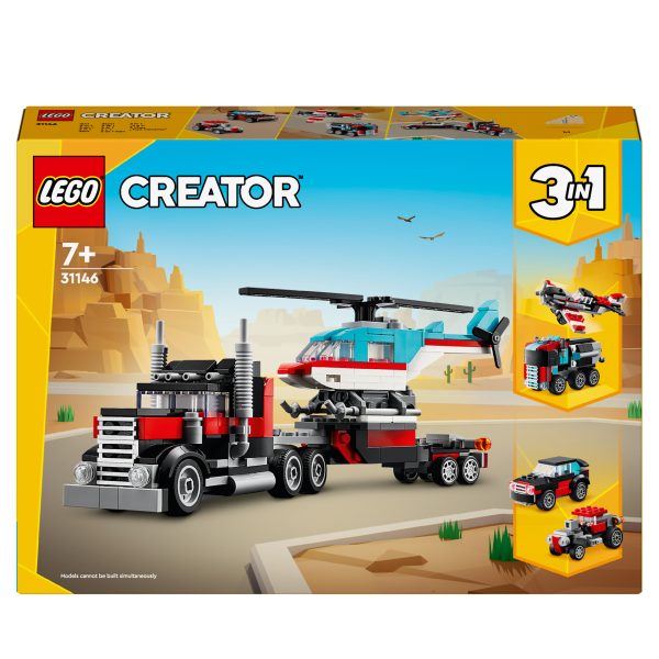 LEGO Creator 3-in-1 Truck met helikopter - 31146