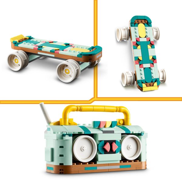 LEGO Creator 3-in-1 Retro rolschaats met Skateboard - 31148 - Afbeelding 6