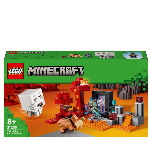 LEGO Minecraft Hinderlaag bij het Nether-portaal - 21255