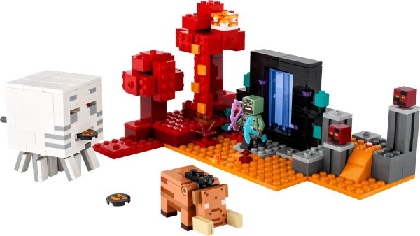LEGO Minecraft Hinderlaag bij het Nether-portaal - 21255 - Afbeelding 3