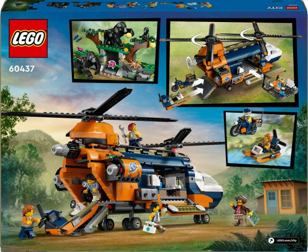 LEGO City Jungleonderzoekers helikopter bij de basis - 60437 - Afbeelding 4