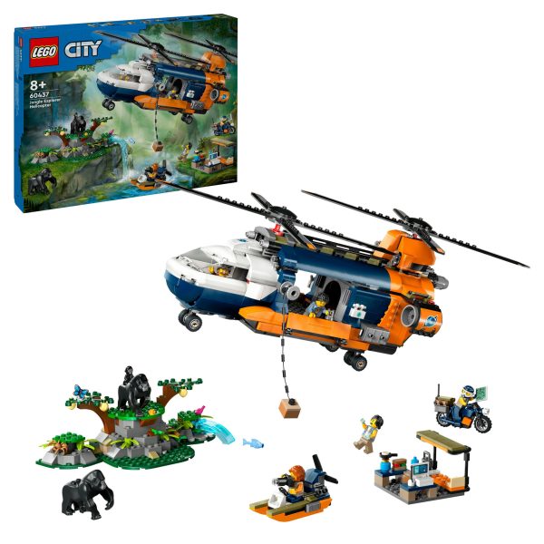 LEGO City Jungleonderzoekers helikopter bij de basis - 60437 - Afbeelding 9