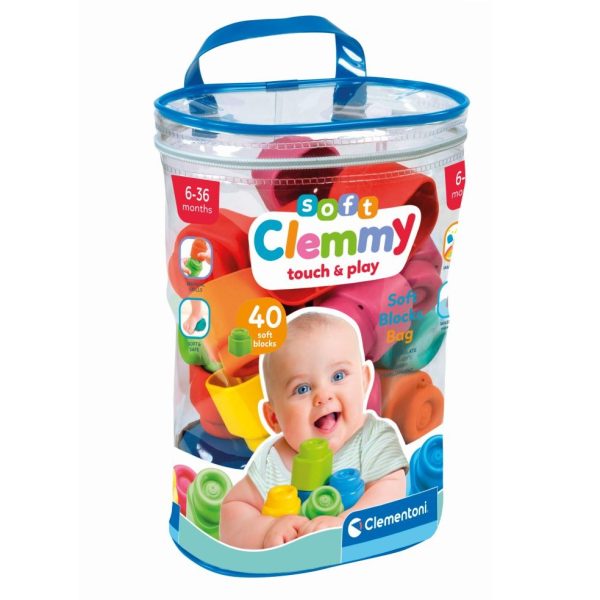 Soft Clemmy - Zachte stapelblokken - 40 stuks