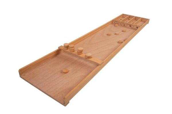 Sjoelbak klein (120x35x29.5cm) met 20 schijven - Afbeelding 3