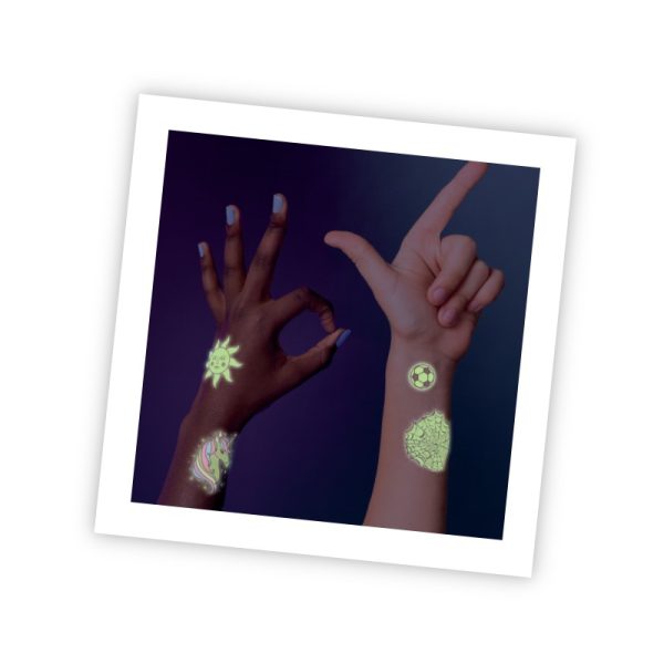 BUKI - 75 Afwasbare Tattoo's (Glow in the dark) - Afbeelding 3